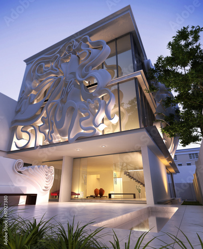 Photo: Elegant contemporary building Elegant contemporary building