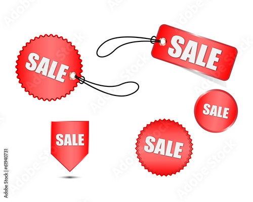 Vector: Sale labels Sale labels