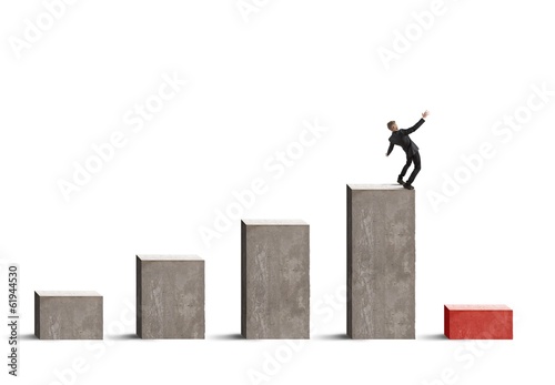 Photo: Business risk with crisis Business risk with crisis
