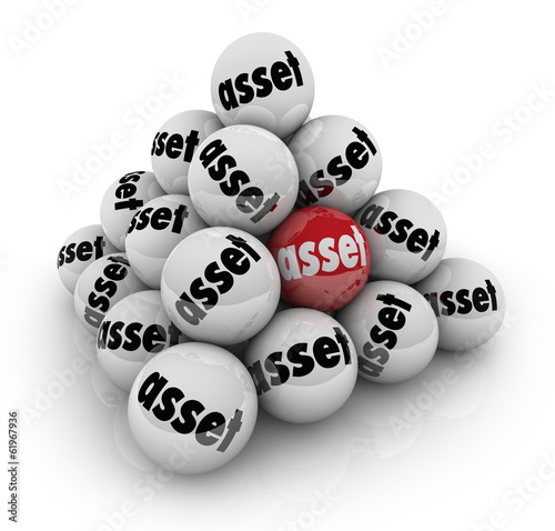 Illustration: Asset Portfolio Ball Stack Pyramid Accumulating Rising Wealth Asset Portfolio Ball Stack Pyramid Accumulating Rising Wealth