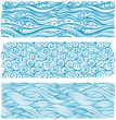 Vintage set of banners with ethnic waves Vintage set of banners with ethnic waves