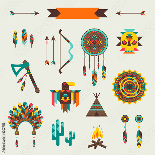 Vector: Ethnic seamless pattern in native style. Ethnic seamless pattern in native style.
