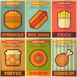 Retro fast food posters collection Retro fast food posters collection