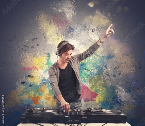 Photo: DJ playing music DJ playing music
