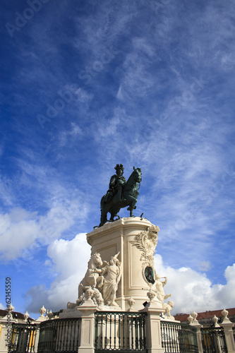 Photo: King José I statue at Praça do Comércio in Lisbon King José I statue at Praça do Comércio in Lisbon