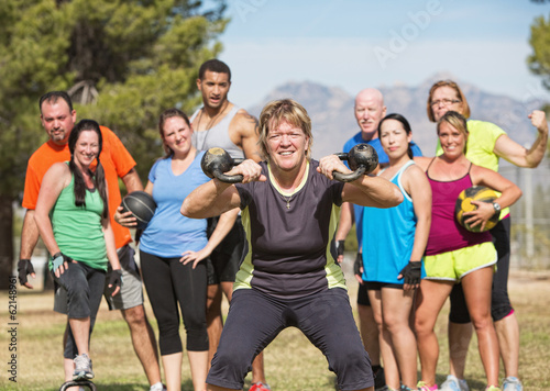 Photo: Fit Mature Woman Lifting Weights Fit Mature Woman Lifting Weights