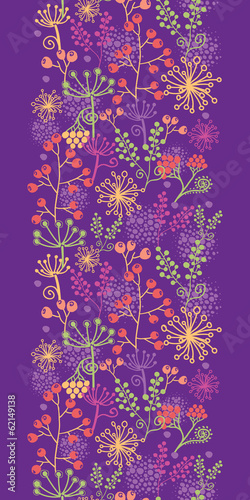 Vector: vector colorful garden plants vertical seamless pattern vector colorful garden plants vertical seamless pattern