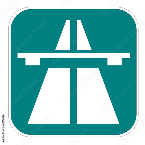 Illustration: Swiss highway icon Swiss highway icon