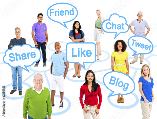 Photo: Group of World People in a Connection Themed Group of World People in a Connection Themed