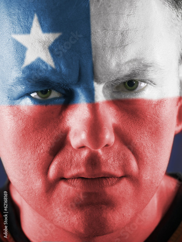 Photo: Chilean supporter Chilean supporter