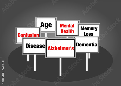 Illustration: Alzheimer's signs Alzheimer's signs