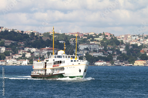 Photo: Ferry heading Asia from European Side of Istanbul Ferry heading Asia from European Side of Istanbul