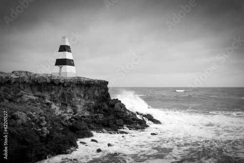 Fototapeta Stormy Seas Black and White