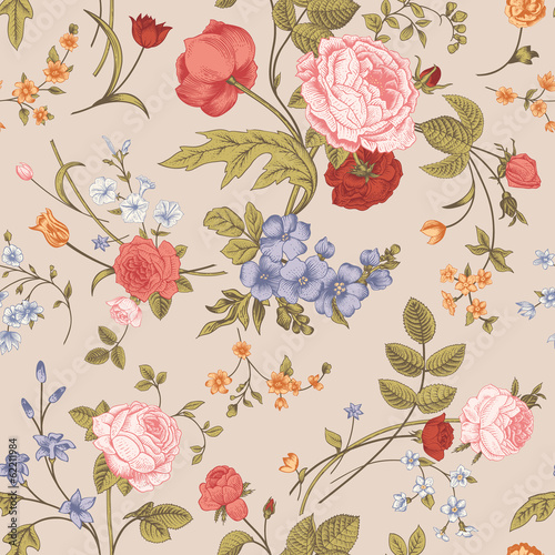  Seamless floral vector classic pattern