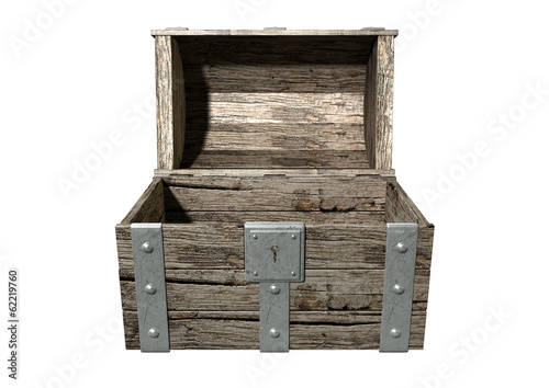 Photo: Treasure Chest Open Empty Treasure Chest Open Empty