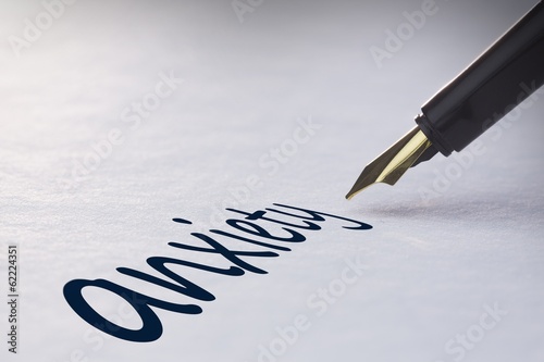 Photo: Fountain pen writing Anxiety Fountain pen writing Anxiety