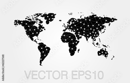 Vector: black map abstract isolated on a white backgrounds black map abstract isolated on a white backgrounds