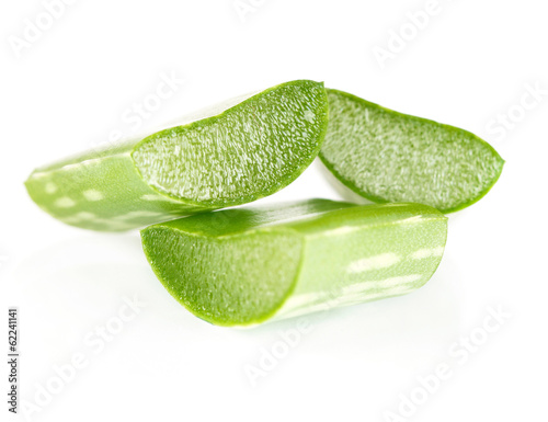 Photo: Fresh aloe vera. Isolated. Fresh aloe vera. Isolated.