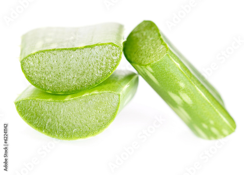 Photo: Fresh aloe vera. Isolated. Fresh aloe vera. Isolated.
