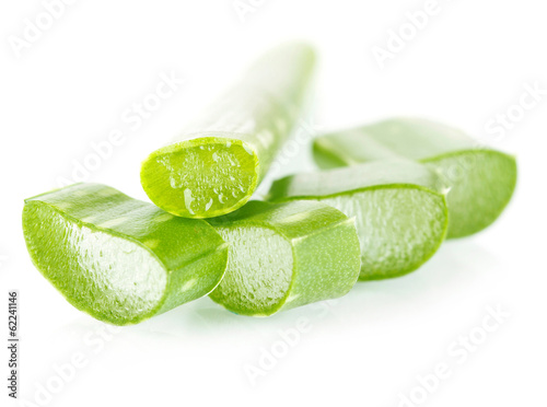 Photo: Fresh aloe vera. Isolated. Fresh aloe vera. Isolated.