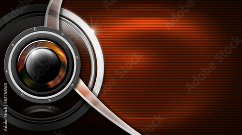 Illustration: Music Metal Business Card Music Metal Business Card