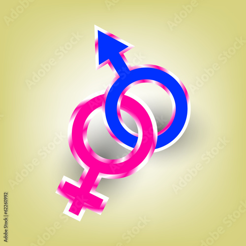Vector: Abstract vector background with male female symbol Abstract vector background with male female symbol