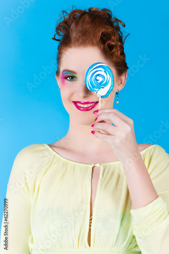 Photo: Girl with a lollypop Girl with a lollypop