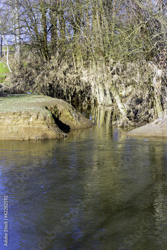 Photo: Riverside countryside color image Riverside countryside color image