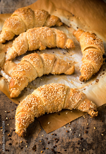 Photo: Fresh baked croissants Fresh baked croissants