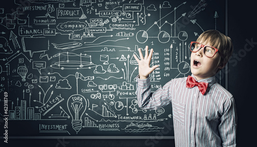 Photo: Smart schoolboy Smart schoolboy