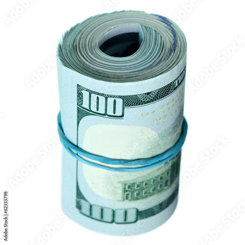 Photo: Roll of dollars Roll of dollars