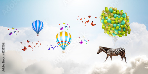 Photo: Flying zebra Flying zebra