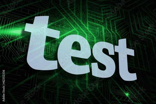 Illustration: Test against green and black circuit board Test against green and black circuit board