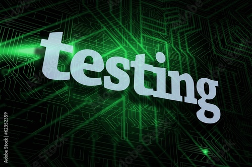 Illustration: Testing against green and black circuit board Testing against green and black circuit board