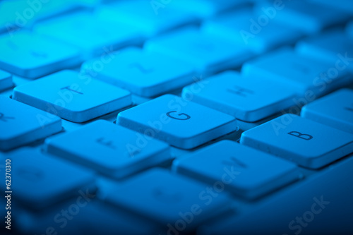 Photo: Keyboard close-up with copy space Keyboard close-up with copy space
