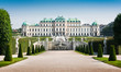 Famous Schloss Belvedere in Vienna, Austria Famous Schloss Belvedere in Vienna, Austria