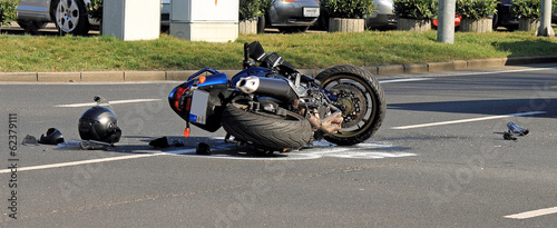 Photo: Motorradunfall Motorradunfall