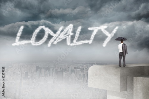 Photo: Loyalty against balcony overlooking city Loyalty against balcony overlooking city