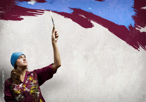 Photo: Woman painter Woman painter