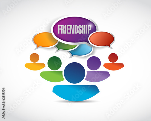 Illustration: friendship communication illustration design friendship communication illustration design