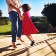 Dad dancing with child. Dad dancing with child.