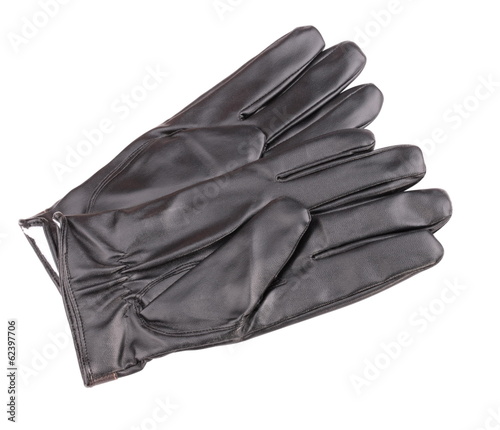 Photo: Leather Gloves Isolated Leather Gloves Isolated