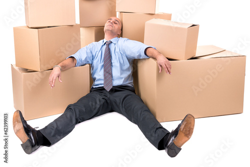 Photo: Tired businessman Tired businessman