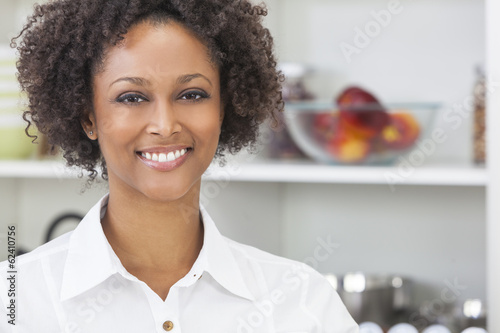 Photo: Mixed Race African American Girl in Kitchen Mixed Race African American Girl in Kitchen