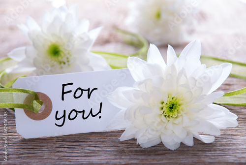 Photo: Label with For You Label with For You