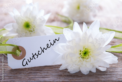 Photo: Label with Gutschein Label with Gutschein