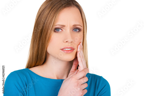 Photo: Suffering from toothache. Suffering from toothache.