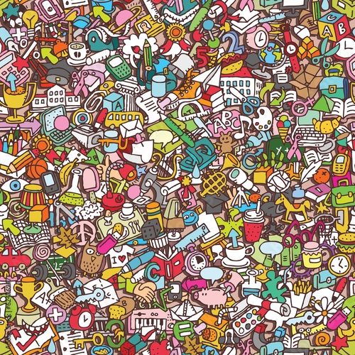 Vector: School seamless pattern School seamless pattern