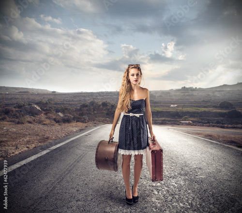 Photo: travelling girl travelling girl