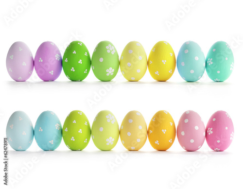 Photo: Easter eggs isolated Easter eggs isolated